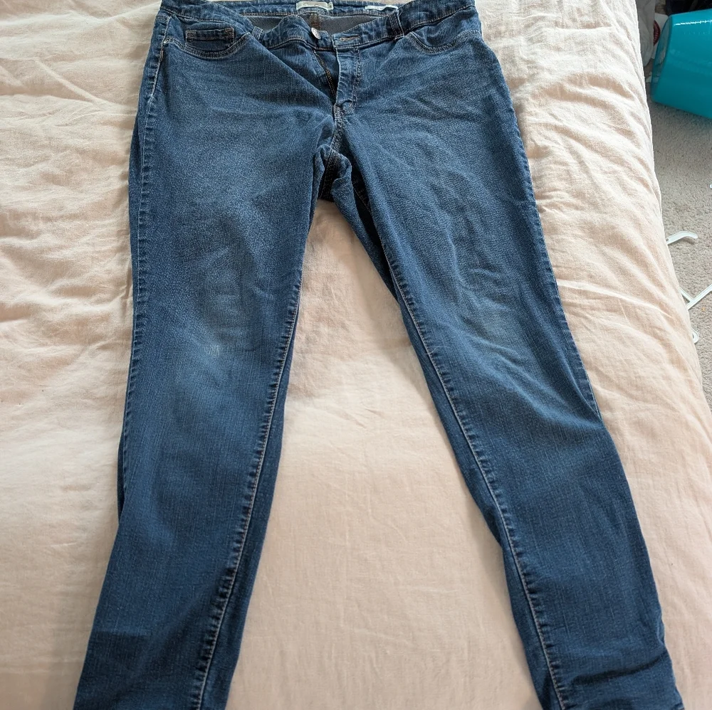 Jessica Simpson High Rise Skinny Jeggings, 16W - Picture 2 of 9